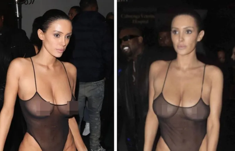 Bianca Censori di nuovo nuda all'after-party, mentre Kanye risponde alle critiche