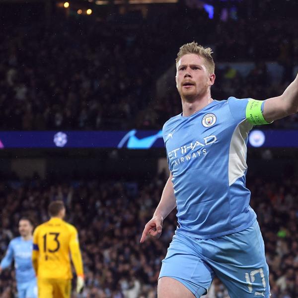 Manchester City-Atletico Madrid 1-0: De Bruyne piega i colchoneros