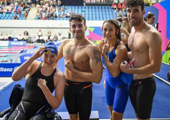 Mondiali di Nuoto Paralimpico, l’Italia torna in testa al medaglier…