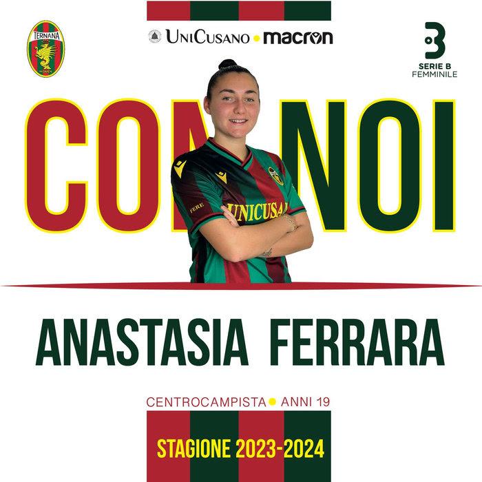 Il neo acquisto della Ternana women Anastasia Ferrara a Tag24: “Mi impegnerò al massimo per cercare di rafforzare la squadra”