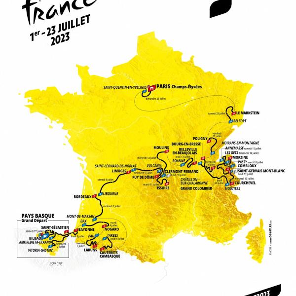 Tour de France 2023, ufficiali le date e il percorso