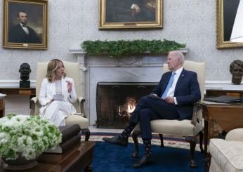 Summit Meloni-Biden alla Casa Bianca: “Lavoriamo per una tregua a Gaza”. E il Presidente ringrazia la Premier: “Giorgia è mia amica”