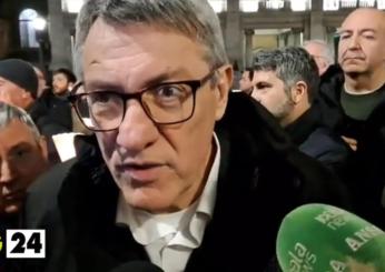 Manifestazione per Navalny a Roma, Landini (CGIL): “La difesa del diritto di parola e di pensiero è la ragione per cui siamo nati” | VIDEO