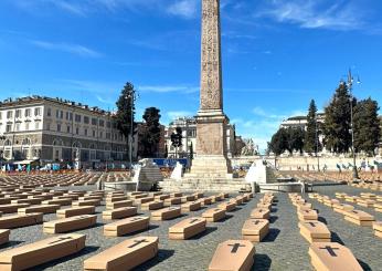 Morti sul lavoro, bare a Piazza del Popolo. Bombardieri (Uil): “Sono mamme papà che non sono tornati a casa. Governo assente”| VIDEO