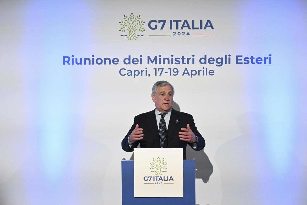 G7 a Capri, Tajani: “Non escludiamo sanzioni contro l’Iran. Ucraina? Siamo al lavoro per intensificare la nostra assistenza”