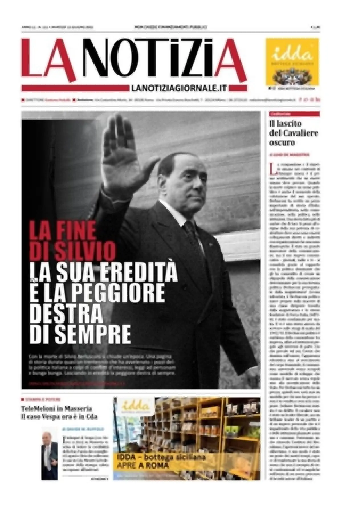 Berlusconi, in prima pagina sulla stampa. L’omaggio di (quasi) tutt…