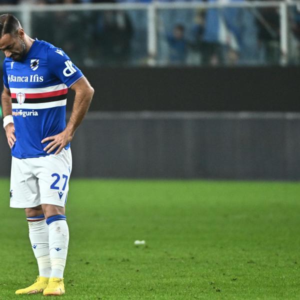 La Sampdoria in Serie B, il messaggio d’amore di Quagliarella: “E’ un giorno triste, ma non può essere l’ultimo. Se servirà io ci sarò”