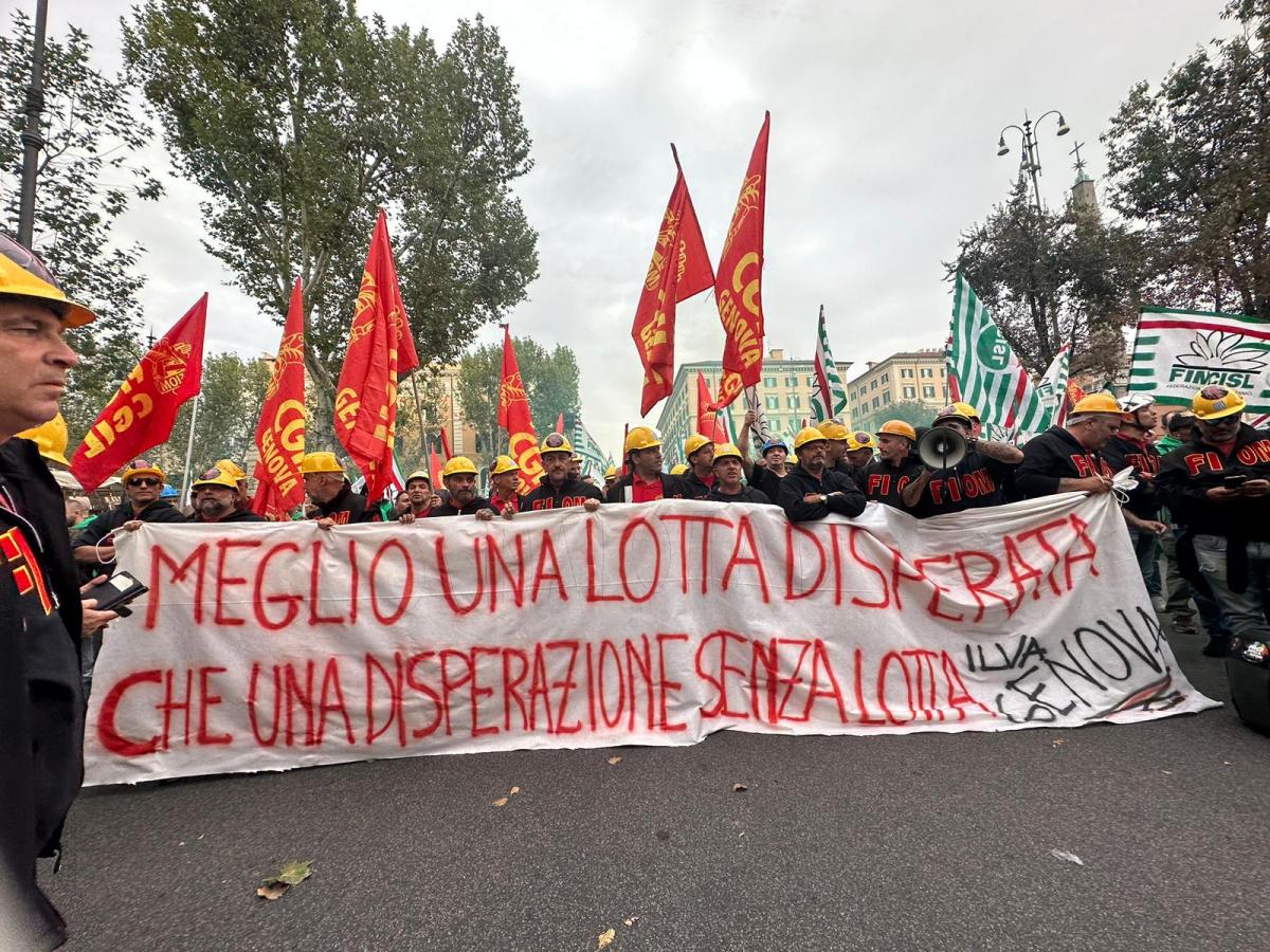 Sciopero ex Ilva, manifestazione metalmeccanici a Roma. I sindacati…