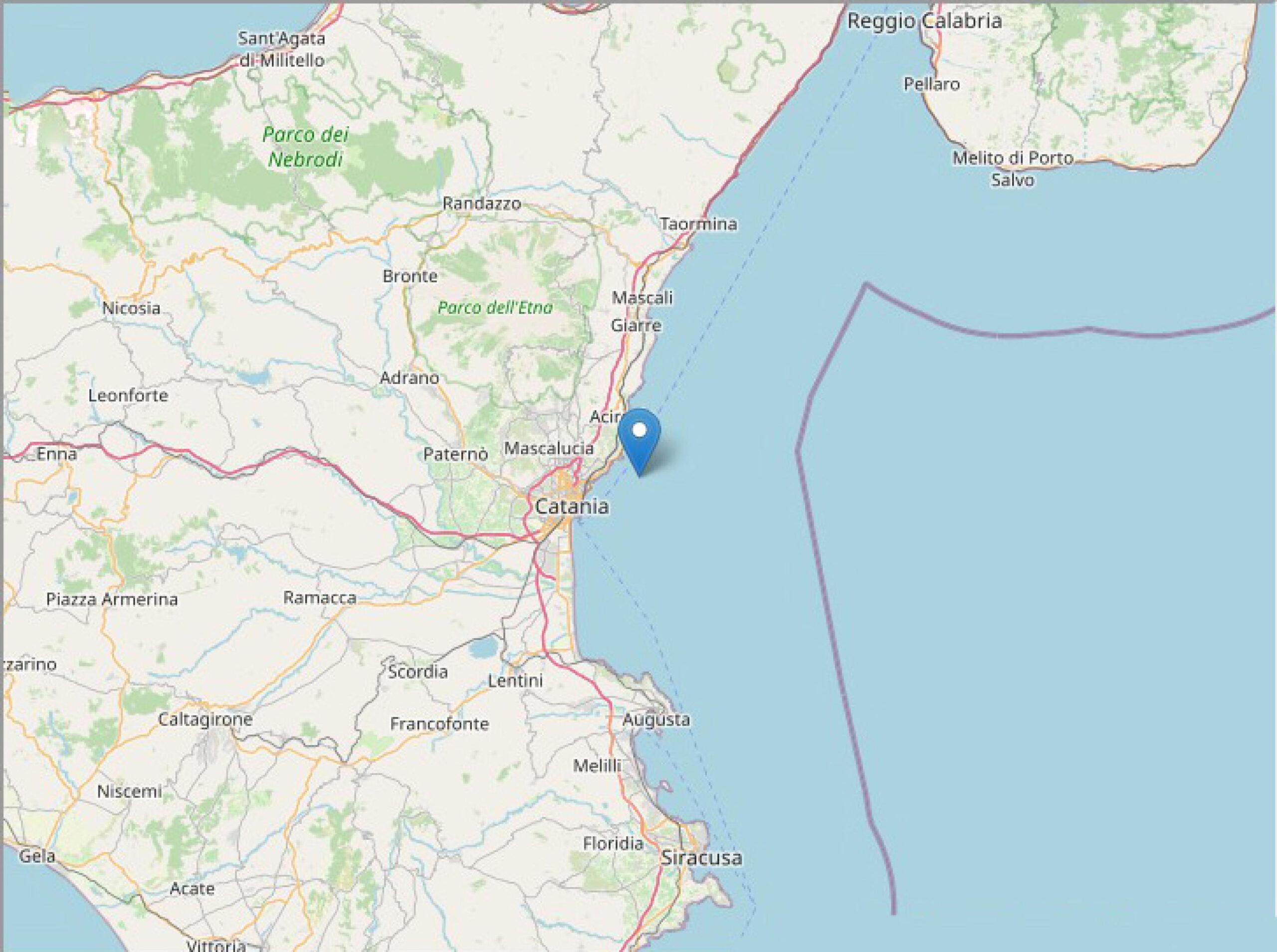 Catania, scossa di terremoto di magnitudo tra 3.7 e 4.2 nella mattinata di oggi