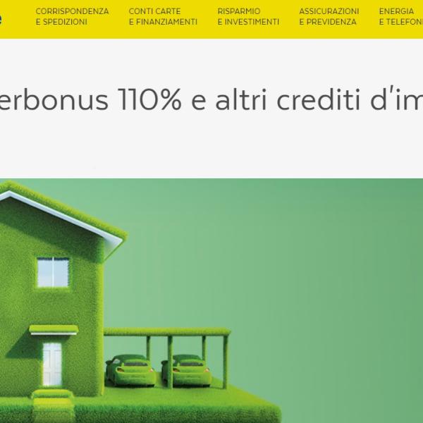 Superbonus Poste Italiane: a ottobre riparte l’acquisto dei crediti d’imposta