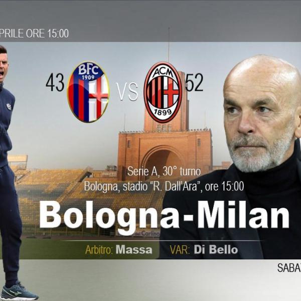 Serie A, per la 30^ Bologna-Milan: dove vedere l’anticipo di sabato?