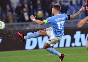 Lazio-Cluj 1-0, decide Immobile: biancocelesti vincono in 10 uomini  