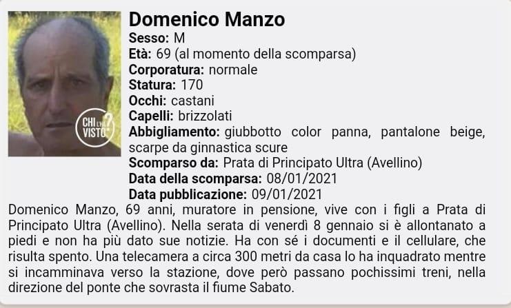 Cos’è successo a Domenico Manzo? Età, moglie e figlia dell’uomo scomparso da Prata Principato Ultra e mai ritrovato