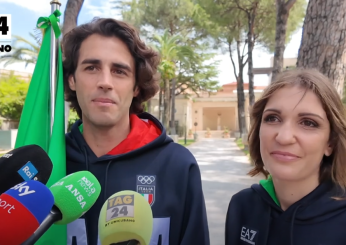 Olimpiadi Parigi 2024, Tamberi ed Errigo al Quirinale: “Orgogliosi di essere portabandiera, Mattarella da brividi sulla pace” | VIDEO