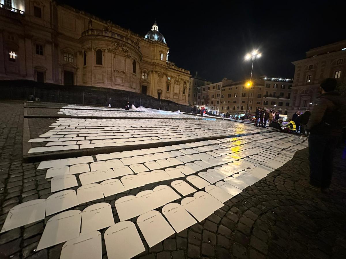 Manifestazione Amnesty International a Roma, Landini: “Guerra a Gaz…