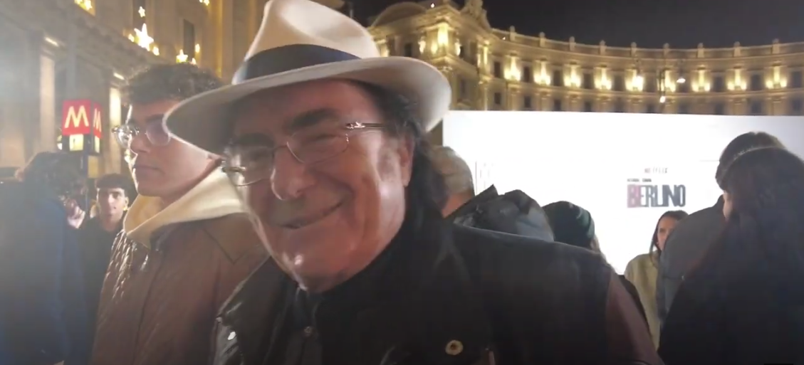 Al Bano sul red carpet di “Berlino”, serie Netflix: “Sarei andato volentieri a Sanremo…” | VIDEO