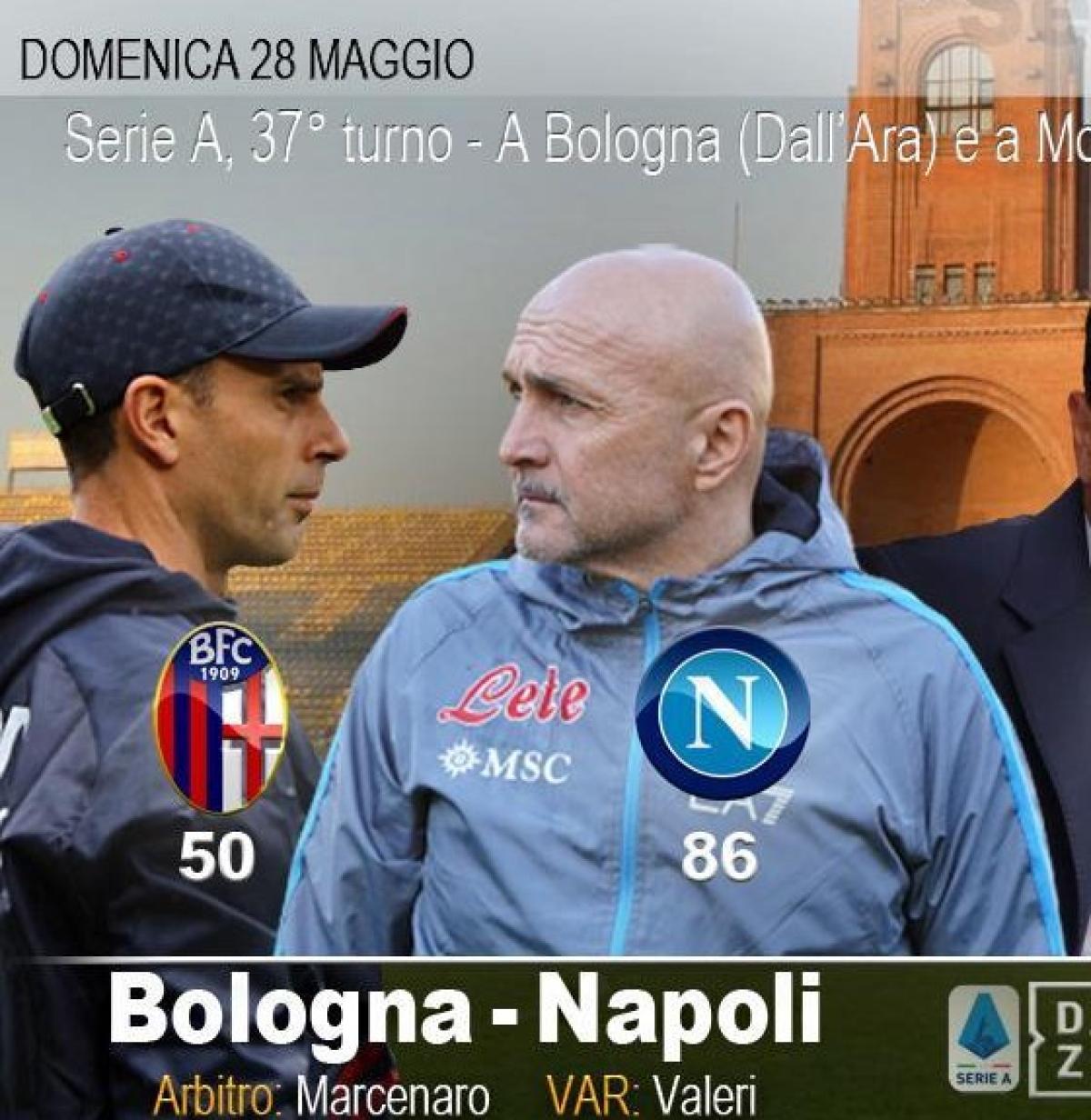 Bologna-Napoli: dove vederla in Tv e le notizie attorno al match