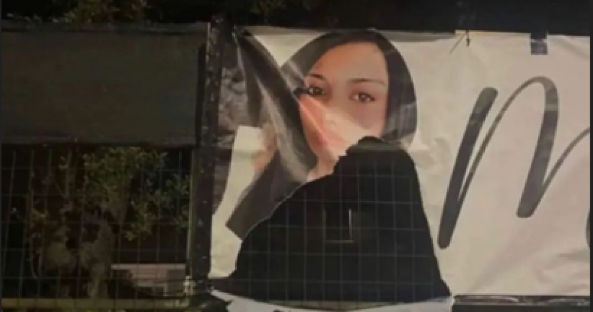 Roma, strappato lo striscione dedicato a Michelle Causo