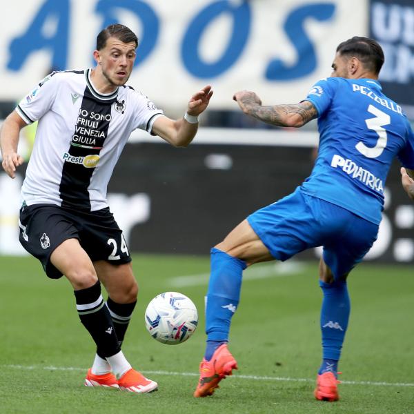 Udinese-Empoli 1-1, i friulani pareggiano nel recupero grazie a un rigore. Cronaca e Tabellino