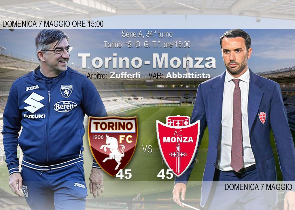 Per la 34^ di A, il Toro ospita il Monza: diretta Tv, diretta streaming e molto altro sul match di domenica delle 15