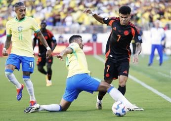 Copa America, Brasile fermato da un’ottima Colombia: Munoz risponde al vantaggio di Raphinha