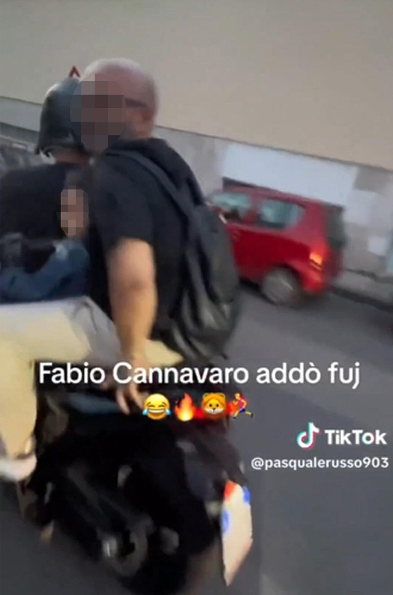 Polemiche per un video: Cannavaro sullo scooter in tre e senza casco? Lui avrebbe già smentito