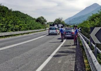 Benevento, incidente tra due moto sulla SS372: ferite due persone