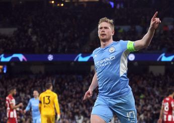 Manchester City-Atletico Madrid 1-0: De Bruyne piega i colchoneros