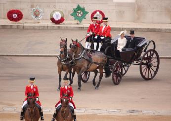 Londra, celebrazioni alla parata ‘Trooping the Colour’: Re Carlo III a cavallo