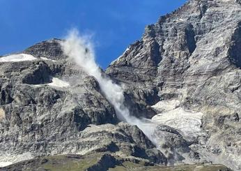 Frana una parete del monte Cervino, solo molto spavento ma nessun ferito