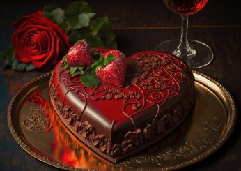 Torta di San Valentino: a forma di cuore ovviamente!