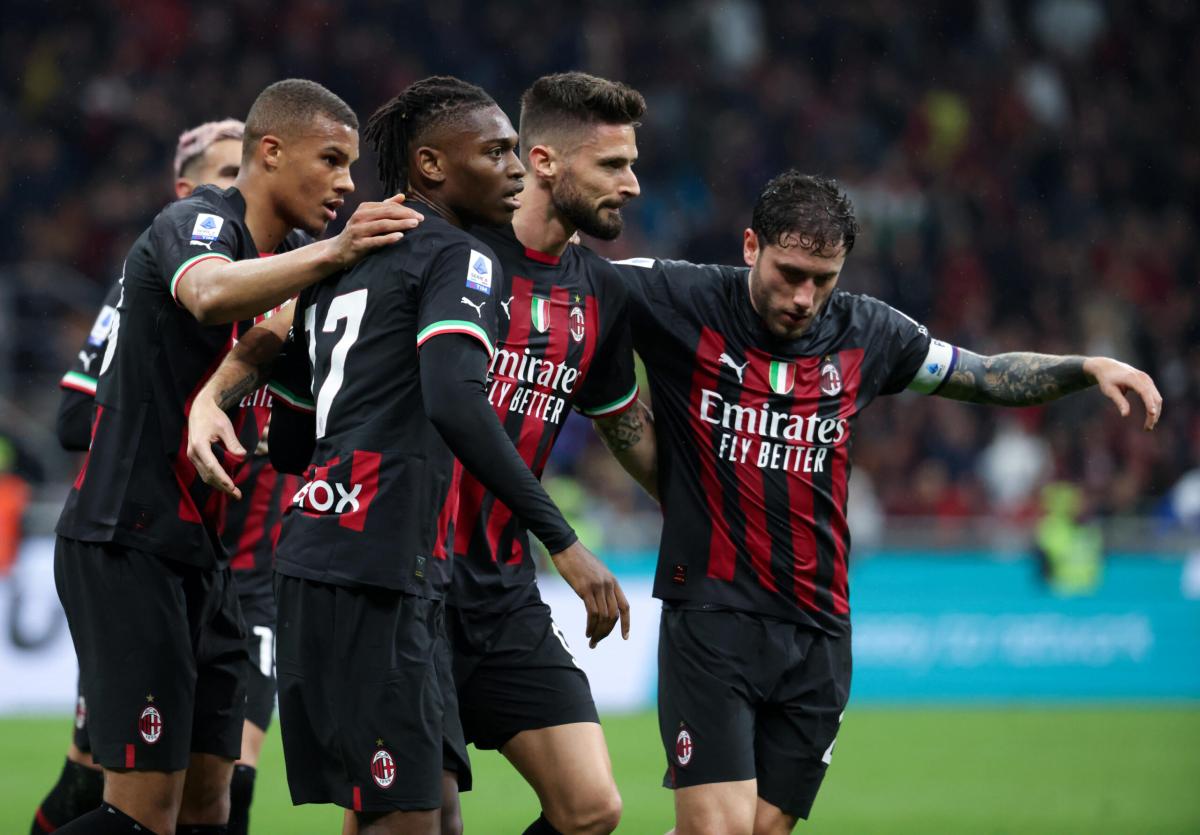 Leao, tris Giroud e Diaz: il Milan batte 5-1 la Sampdoria