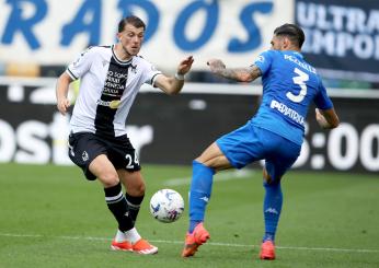 Udinese-Empoli 1-1, i friulani pareggiano nel recupero grazie a un rigore. Cronaca e Tabellino