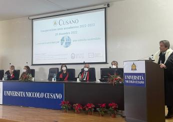 Università Niccolò Cusano, inaugurazione anno accademico 2022/2022 | SEGUI LA DIRETTA