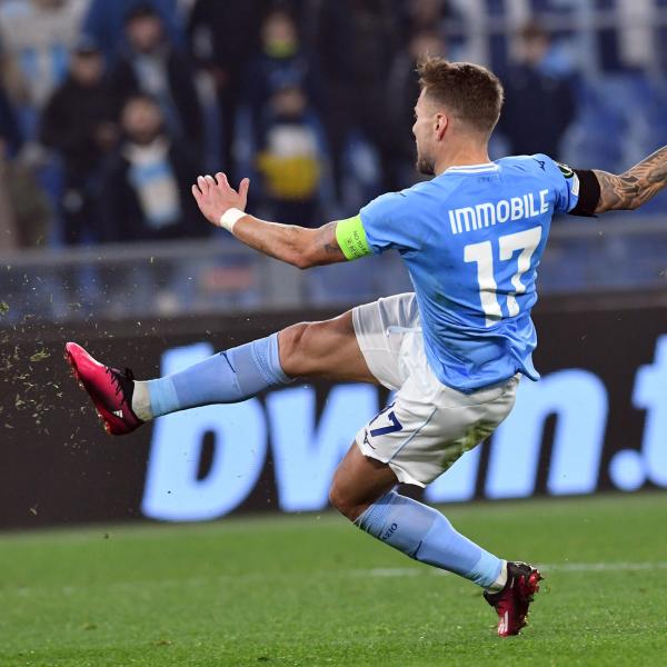 Lazio-Cluj 1-0, decide Immobile: biancocelesti vincono in 10 uomini  