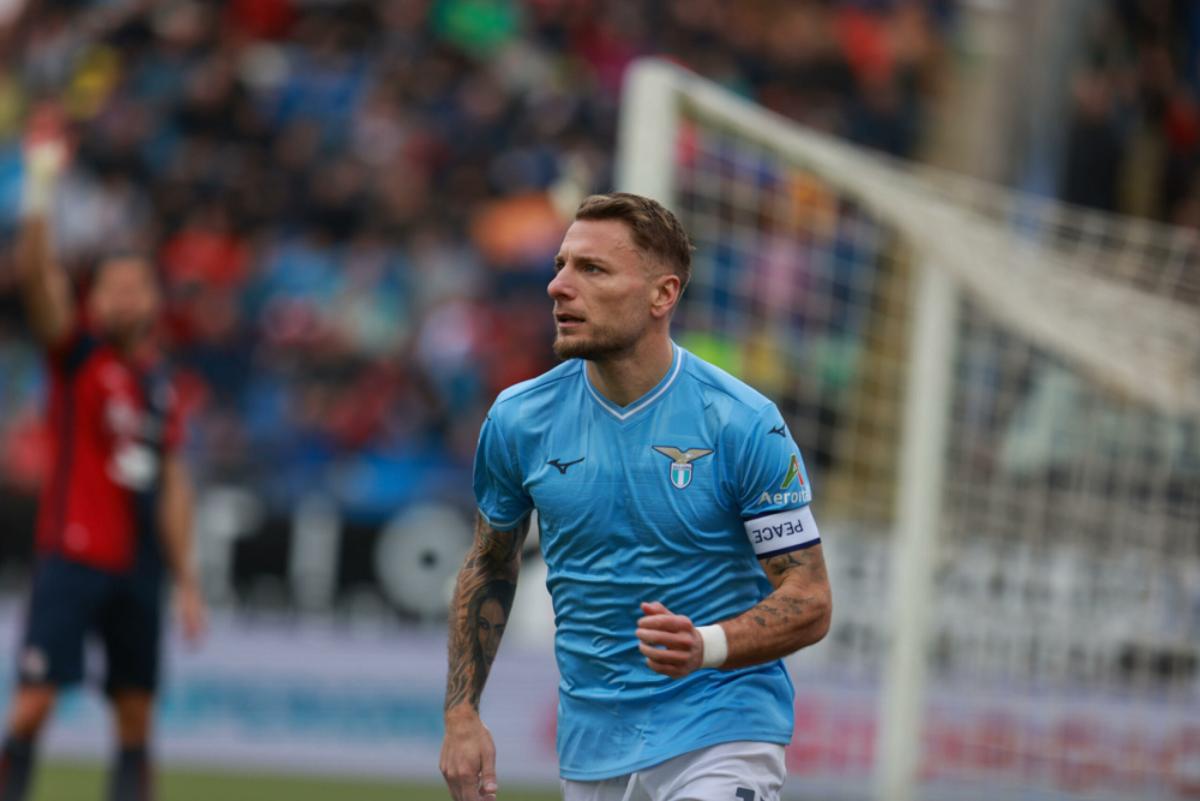 Cagliari-Lazio 1-3, Immobile segna la rete numero 200 in Serie A. Cronaca e tabellino