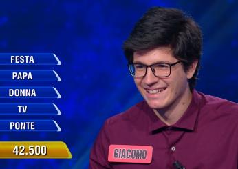 Giacomo campione eredità, chi è lo studente che ha vinto 188 mila e…