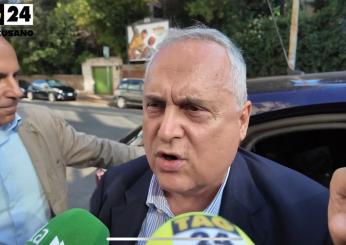 Lazio, Lotito risponde ironicamente sul mercato: “Greenwood? Se i tifosi lo vogliono, mettano i soldi” | VIDEO