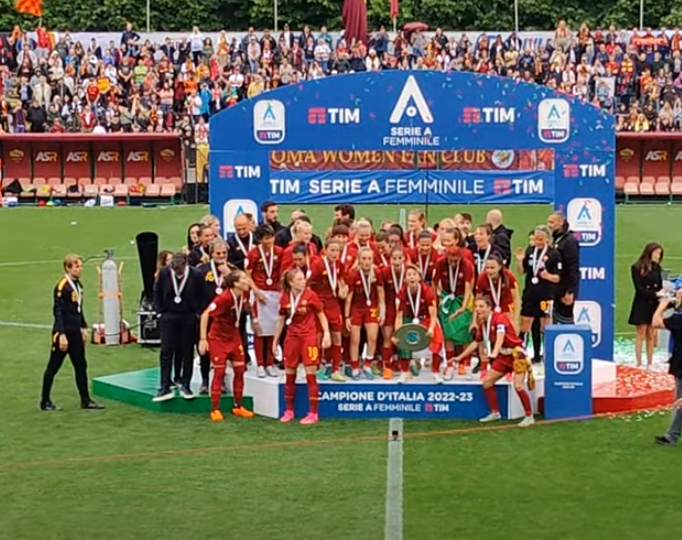 Serie A femminile 23/24: la Roma è campione d’Italia per la seconda volta consecutiva