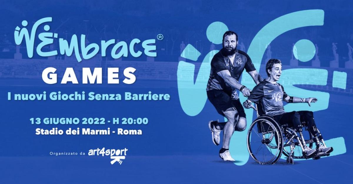 Questa sera a Roma i Wembrace Games di Bebe Vio