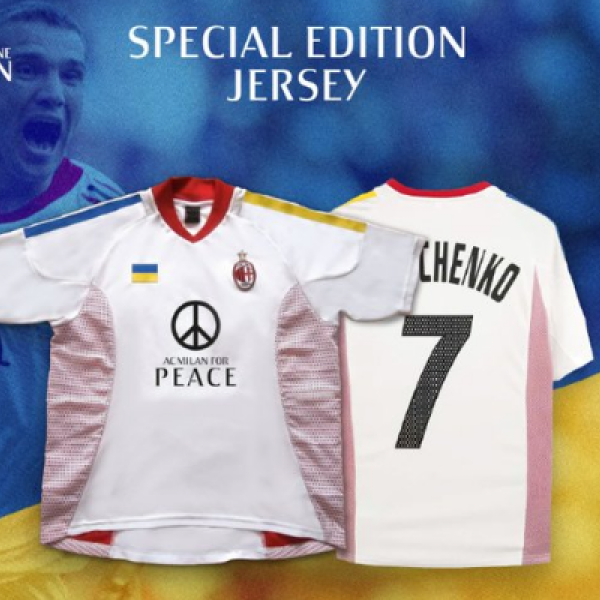 Milan, maglia speciale Shevchenko 7: proventi all’Ucraina. FOTO