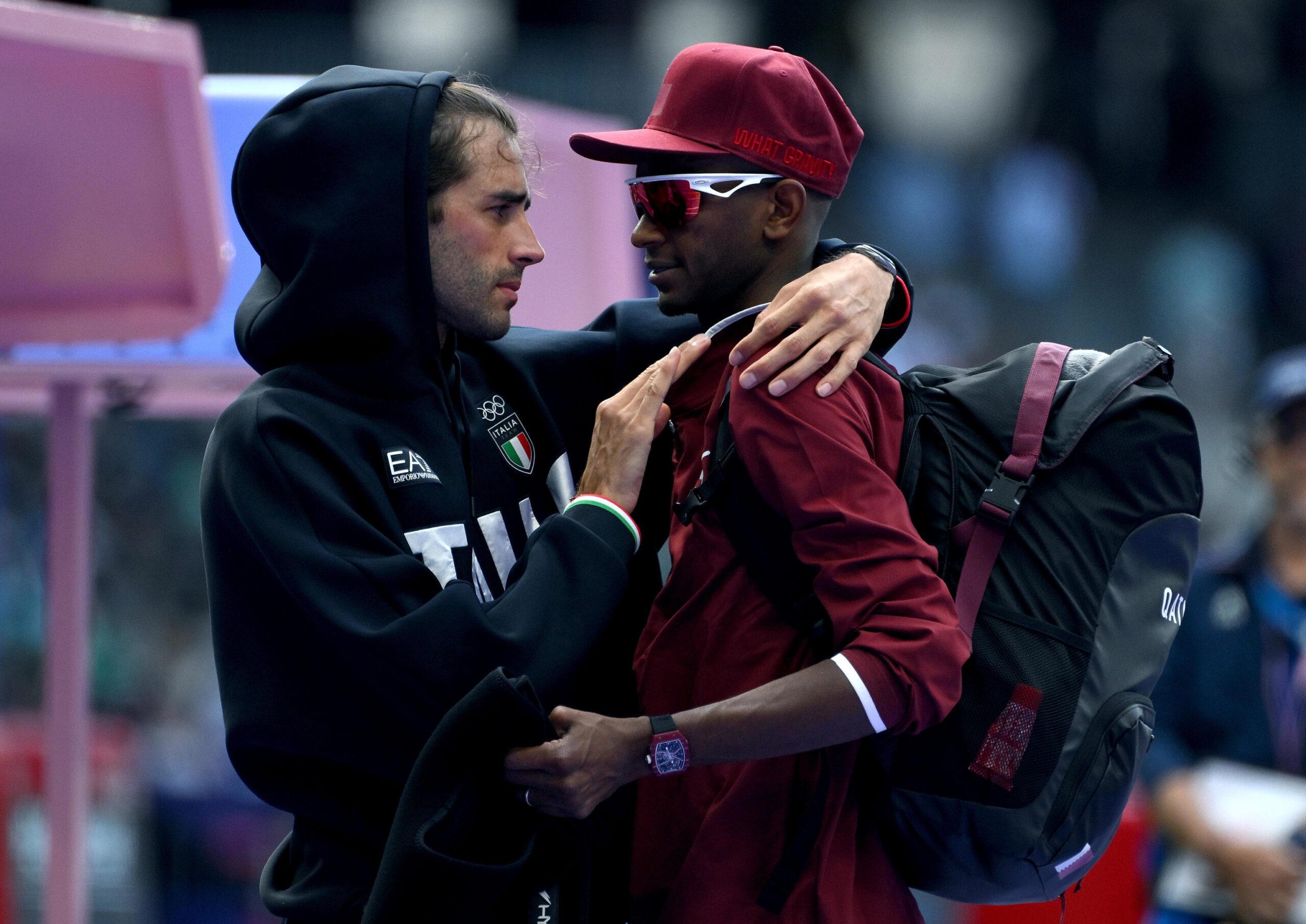 Il bel gesto di Tamberi nei confronti di Barshim nelle semifinali di salto in alto: ecco cosa ha fatto | VIDEO