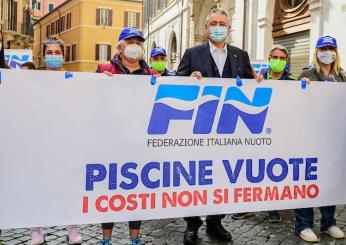 Domani piscine chiuse, la protesta della FIN