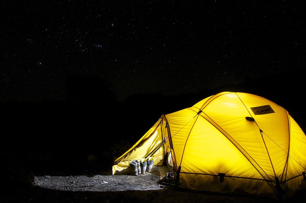 Come dormire in tenda, ecco alcuni consigli