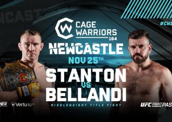 Cage Warriors, titolo pesi medi: Dario Bellandi sfiderà Mick Stanton