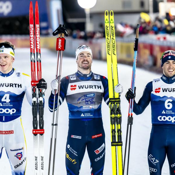 Tour de Ski, Federico Pellegrino chiude terzo nella sprint in tecnica libera a Davos