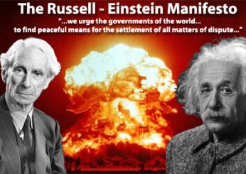 Guerra nucleare, il manifesto di Einstein e Bertrand Russel