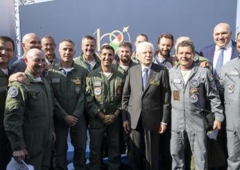 Airshow, un secolo di Areonautica. Presenti il presidente Mattarella e il ministro Crosetto |Video