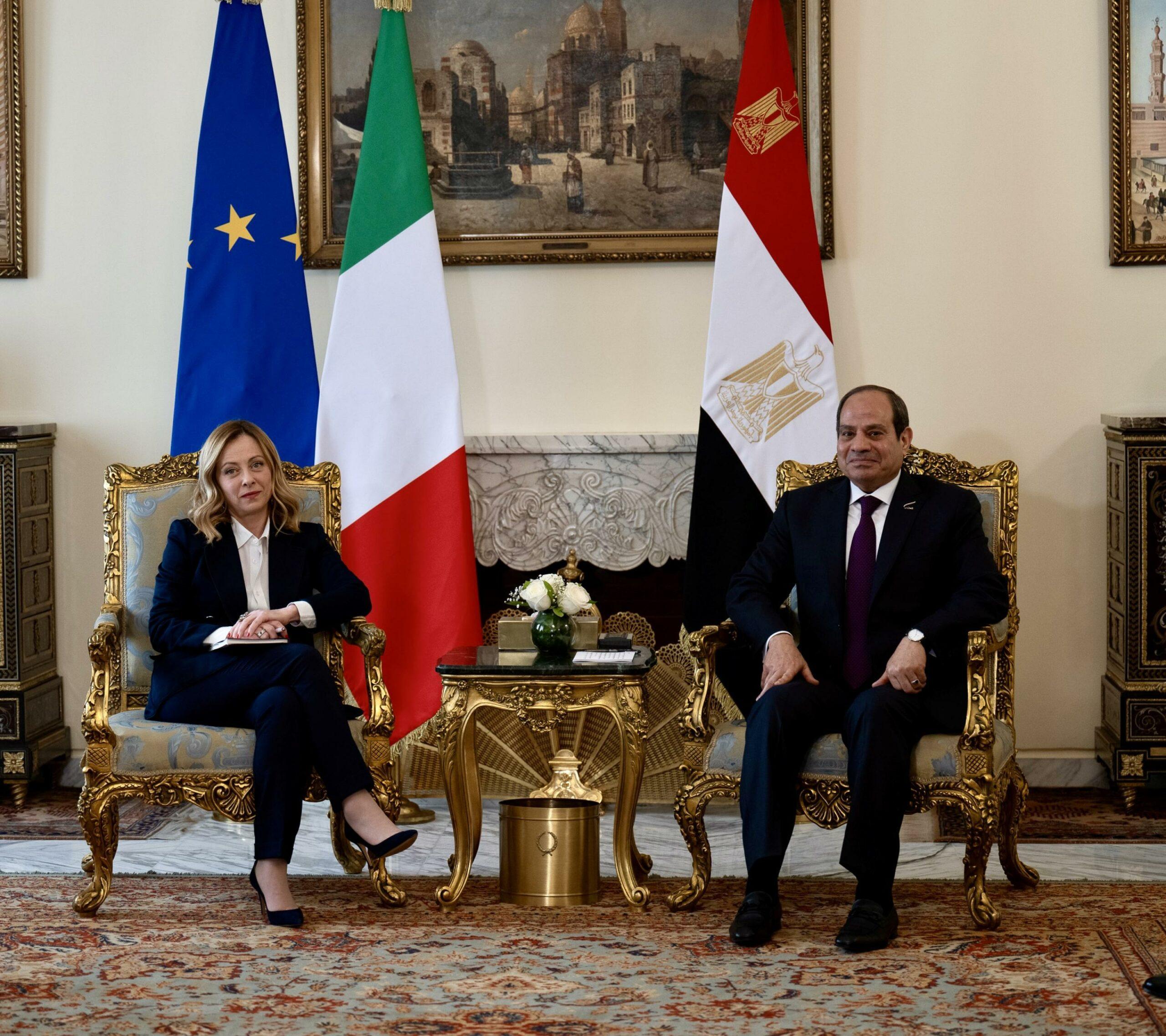 Meloni al Cairo, bilaterale con Al-Sisi: agricoltura e Gaza temi principali