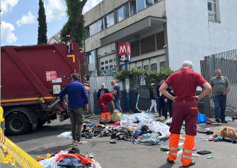 Roma: sgomberati gli ambulanti abusivi ad Ostiense – VIDEO